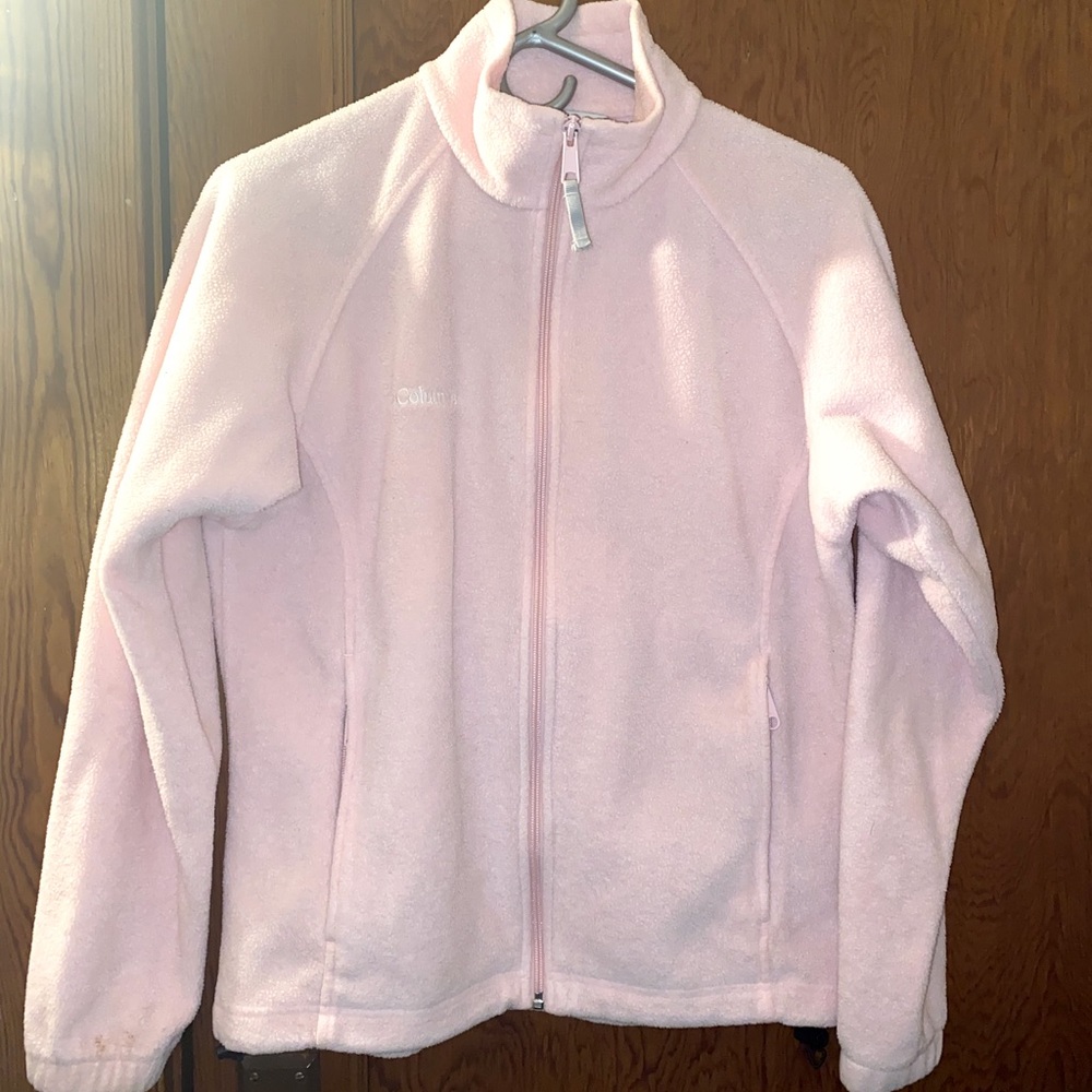 Columbia fleece zip-up sweater